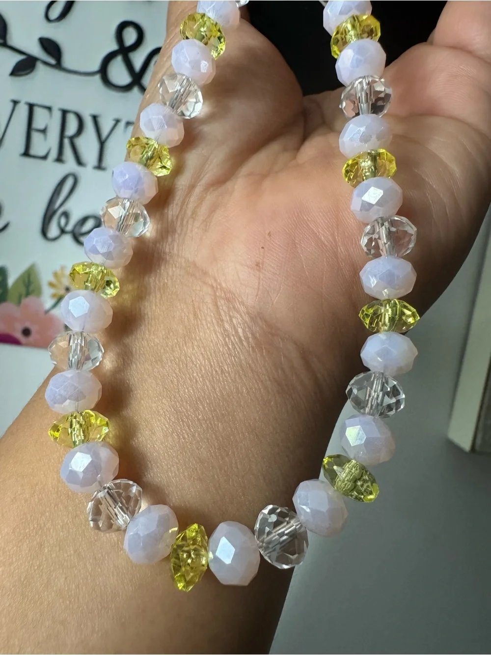 Bling Bling Crystal, Yellow, Pale Pink Phone/Key/Bag Chain #P1069